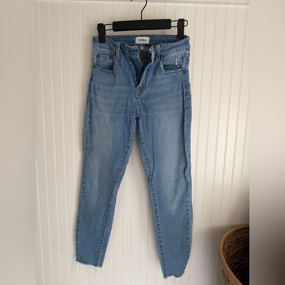 Pistola Women's Sky Blue Skinny Jeans